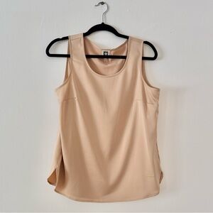 Anne Klein Gold Satin Feel Sleeveless Camisole Top SZ.M